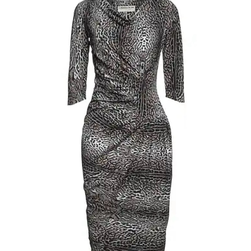 Chiara Boni Italian designer animal print dress. New with tags.
